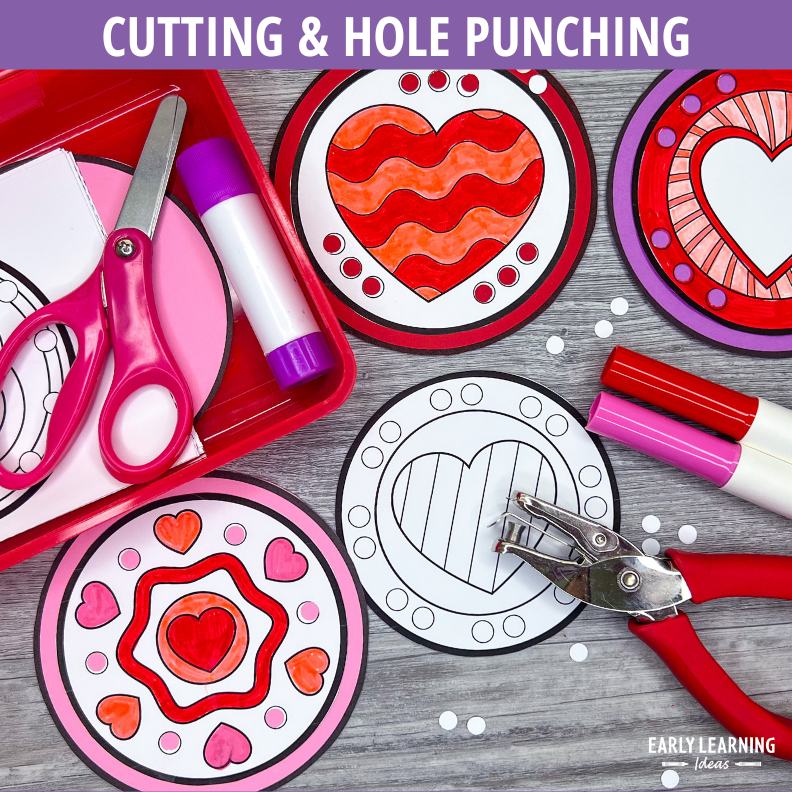 Heart Hole Punch Circles