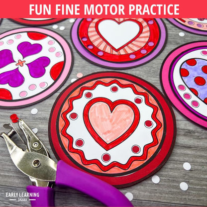 Heart Hole Punch Circles