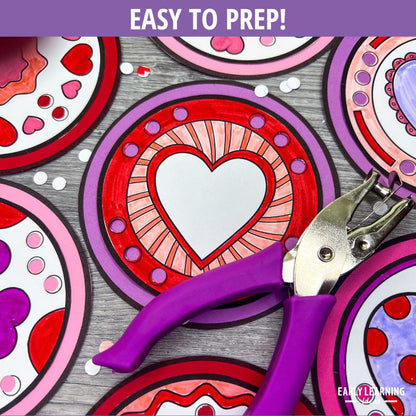 Heart Hole Punch Circles