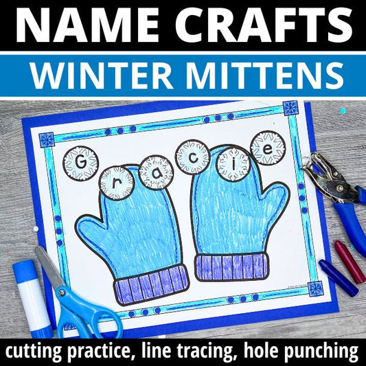 Name Craft - Winter Mitten