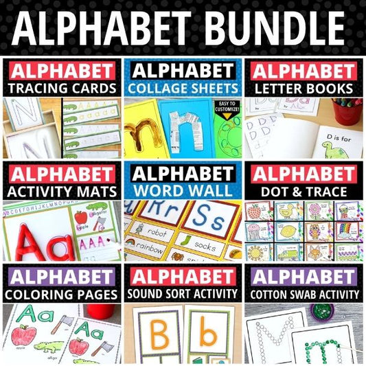 ABC Super Bundle | Complete Alphabet Activities Bundle for Preschool & Kindergarten