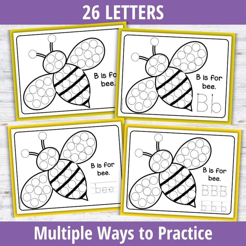 Alphabet Dot Marker Activity Coloring Sheets
