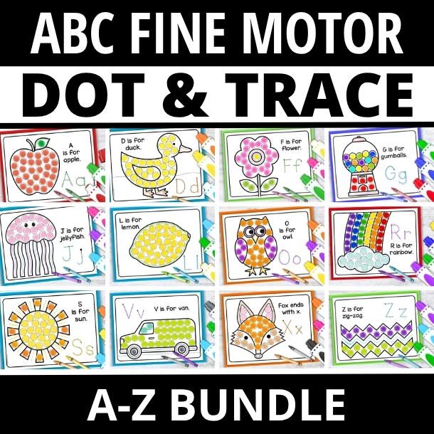 Alphabet Dot Marker Activity Coloring Sheets