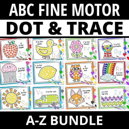 Alphabet Dot Marker Activity Coloring Sheets