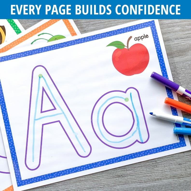 ABC Play Dough and Letter Tracing Mats