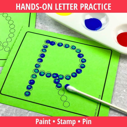 Alphabet Q-Tip Task Cards | Letter Formation & Fine Motor Activities