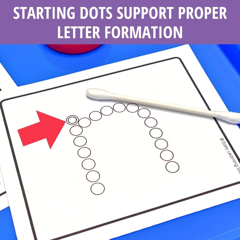 Alphabet Q-Tip Task Cards | Letter Formation & Fine Motor Activities