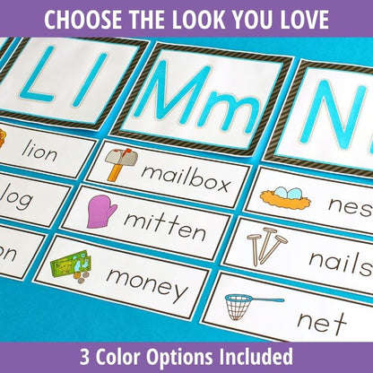 Alphabet Word Wall  & Headers | Printable Word Wall Cards with Editable Templates
