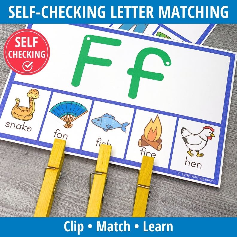 Alphabet and Beginning Sounds Clip Cards