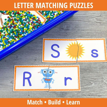 Alphabet Letter Matching Puzzles