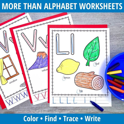 Alphabet Worksheets – Letter Tracing and Writing Practice