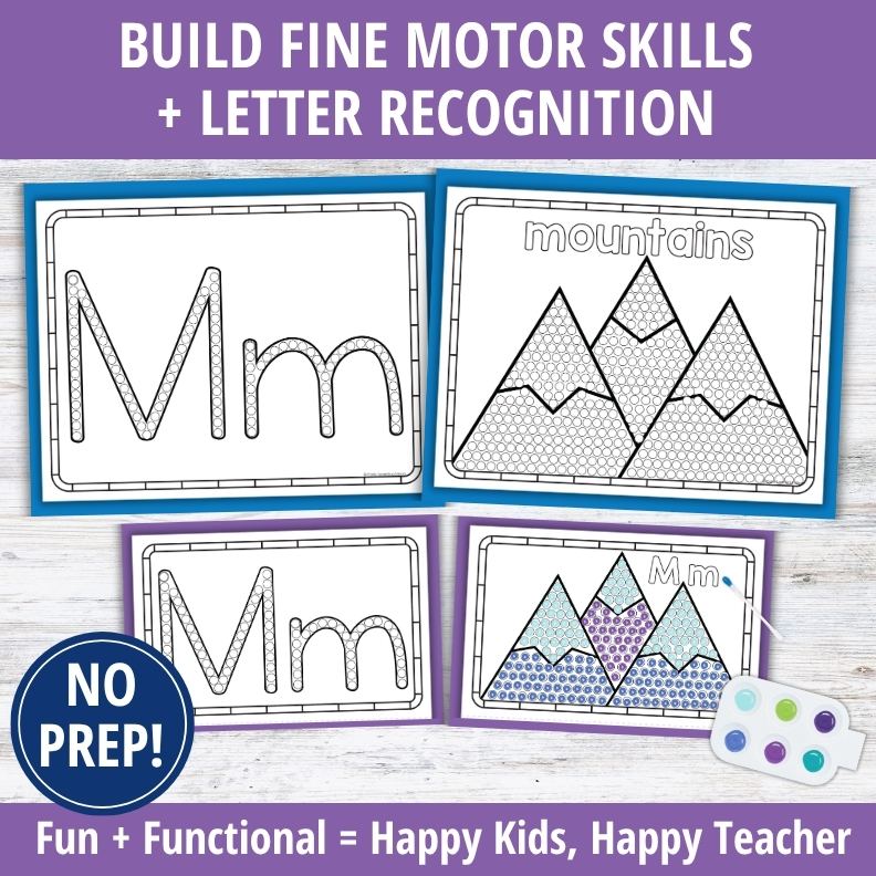 Alphabet Q-tip Dot Painting Letters BUNDLE