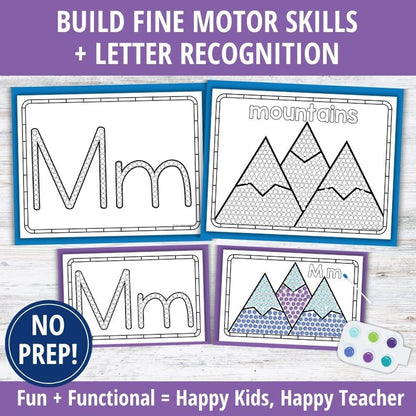 Alphabet Q-tip Dot Painting Letters BUNDLE