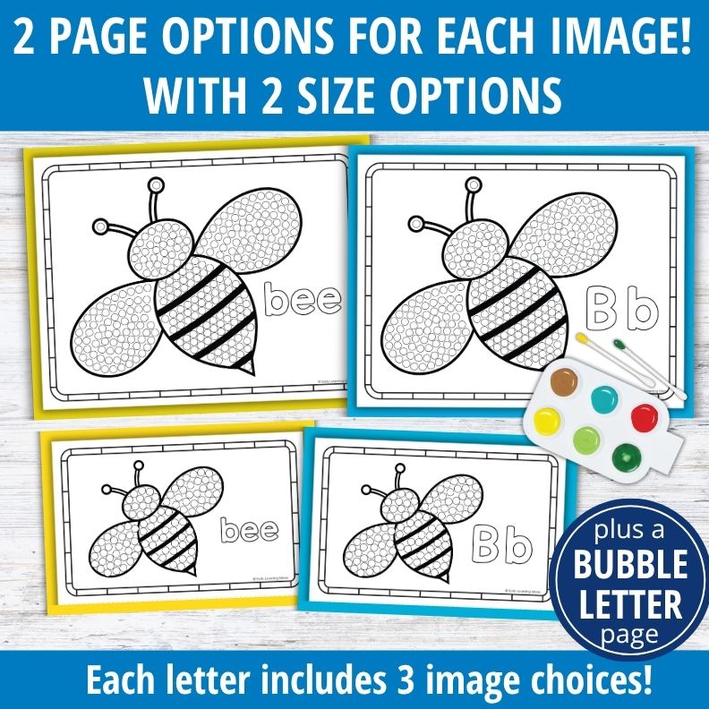 Alphabet Q-tip Dot Painting Letters BUNDLE