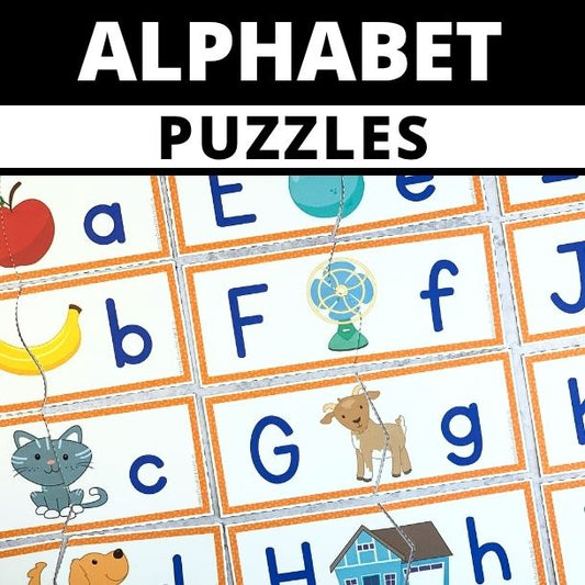 Alphabet Letter Matching Puzzles
