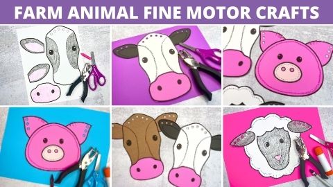 Animal Crafts & Fine Motor Activities Bundle