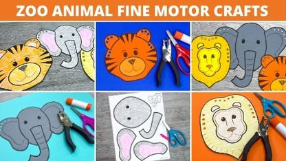 Animal Crafts & Fine Motor Activities Bundle