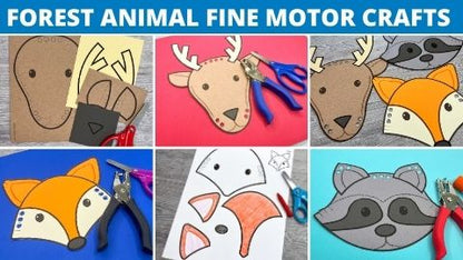 Animal Crafts & Fine Motor Activities Bundle