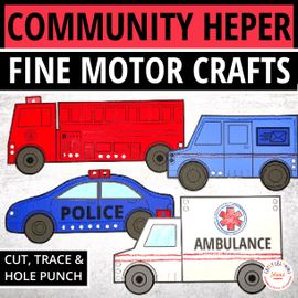 Community Helpers Crafts and Fine Motor Activities