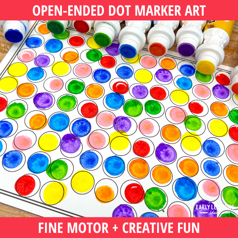 Dot Marker Art Activity Sheets