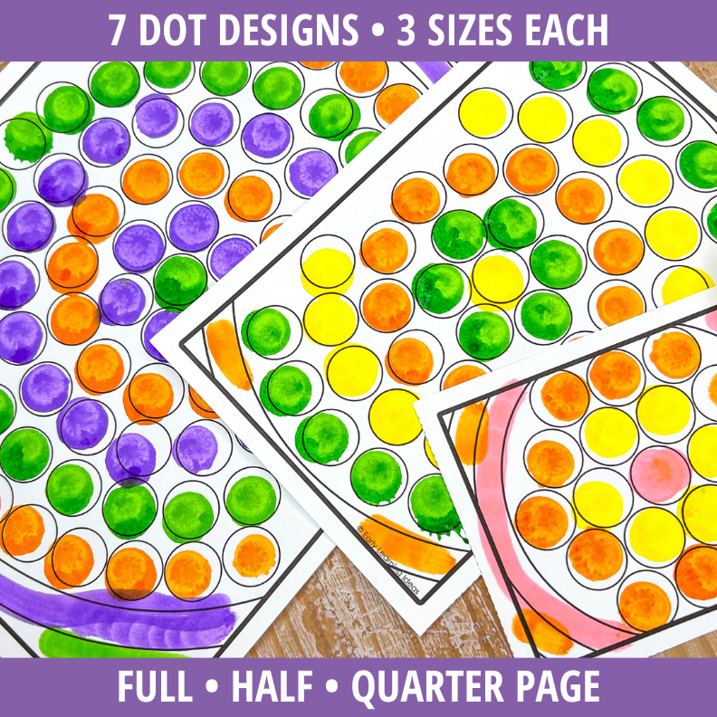 Dot Marker Art Activity Sheets