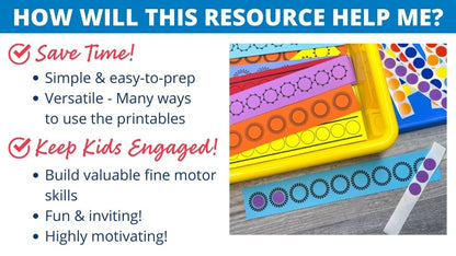 Dot Sticker Activity Strips