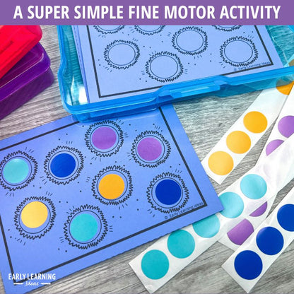 Dot Sticker Activity Task Cards