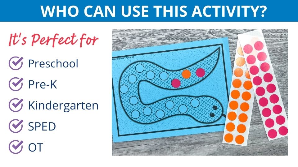 Dot Sticker Activity Task Cards