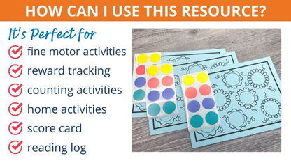 Dot Sticker Activity Task Cards