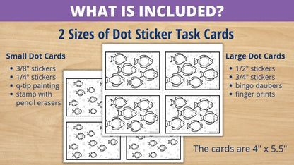 Dot Sticker Activity Task Cards