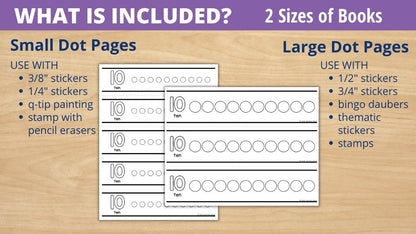 Dot Sticker Number Books