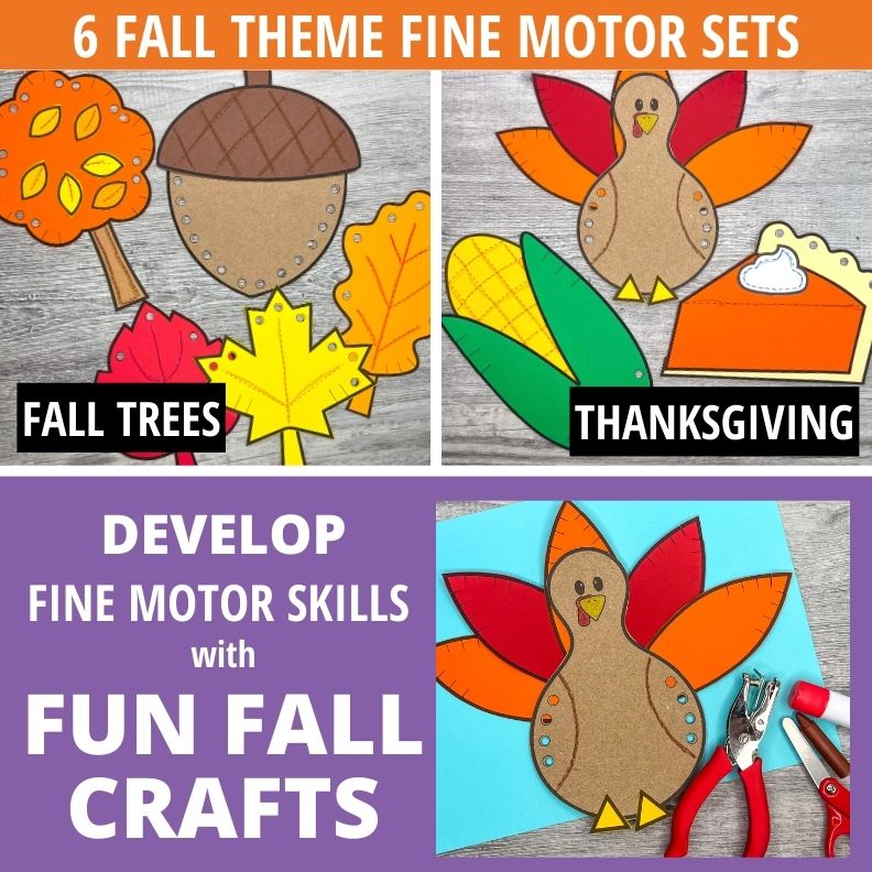 Fall Fine Motor Crafts BUNDLE