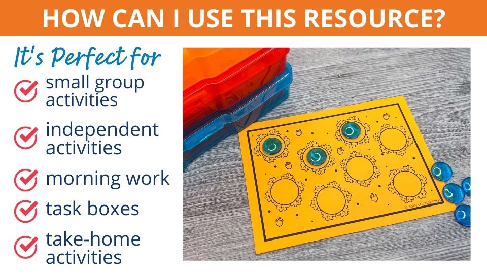 Fall Dot Sticker Fine Motor Task Cards – Early Learning Ideas
