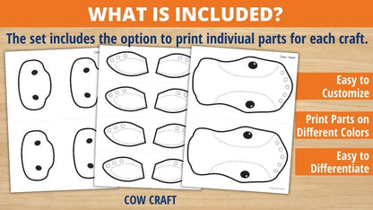 Farm Animal Crafts and Fine Motor Activities