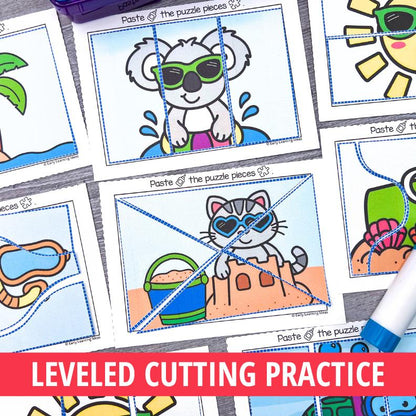 Cut and Paste Puzzles Bundle