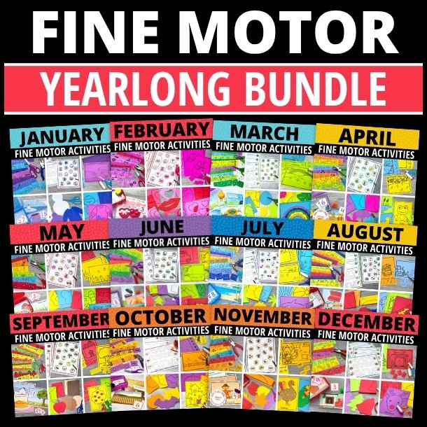 Monthly Fine Motor Activity Bundle