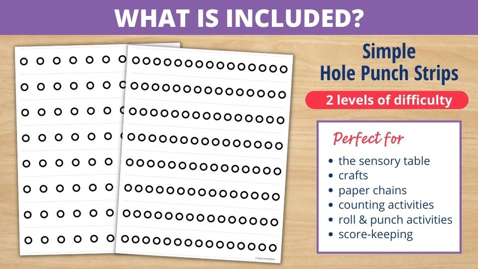 Fine Motor Activities - Hole Punch Activities