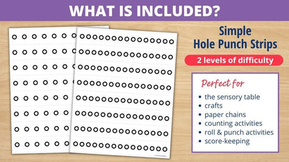 Fine Motor Activities - Hole Punch Activities