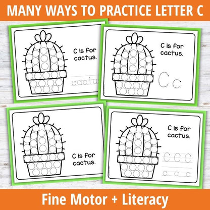 Letter C Dot Marker Coloring Sheets