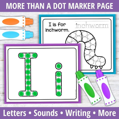 Letter I Dot Marker Coloring Pages
