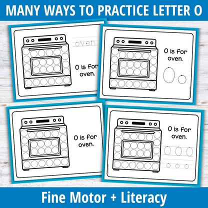 Letter O Dot Marker Coloring Pages
