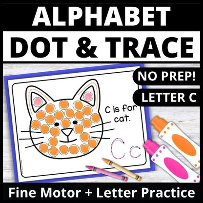 Letter C Dot Marker Coloring Sheets