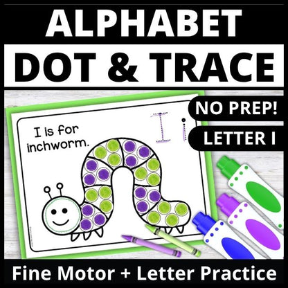 Letter I Dot Marker Coloring Pages