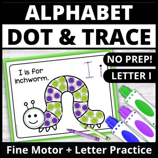 Letter I Dot Marker Coloring Pages