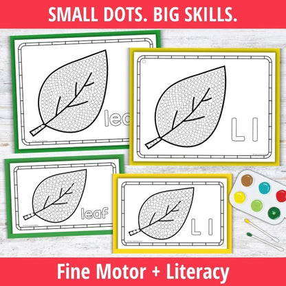 Letter L Q-tip Dot Painting Activity Pages
