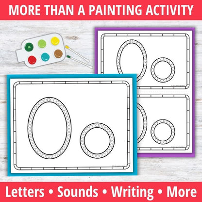 Letter O Q-tip Dot Painting Activity Pages