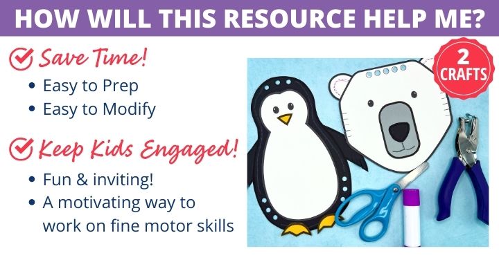 Penguin and Polar Bear Craft