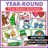 Fine Motor Activities - Bead Placement Mats for the Whole Year