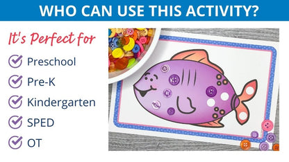 Fine Motor Activities - Bead Placement Mats for the Whole Year