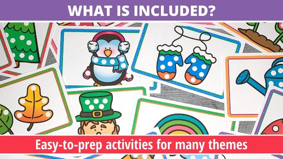 Fine Motor Activities - Bead Placement Mats for the Whole Year